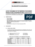 Memoria Descriptiva Evacuación y Señalización