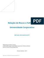 Relação de Riscos e Falhas Da Universidade Corporativa