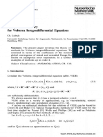 Lubich C (2) - RK Theory For Volterra Integrodifferential Equations (NumMat, 1982)
