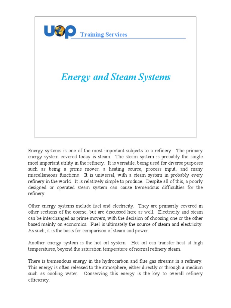 Energy Systems Presentation Material | PDF | Boiler | Energy Conversion
