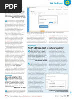 Fix IP Address in Network Printer