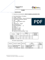Silabo de Cultura Investigativa