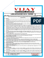 (Jee-Advanced 2014: Paper - 1) : M.M.: 180 Time: 03: 00 Hrs