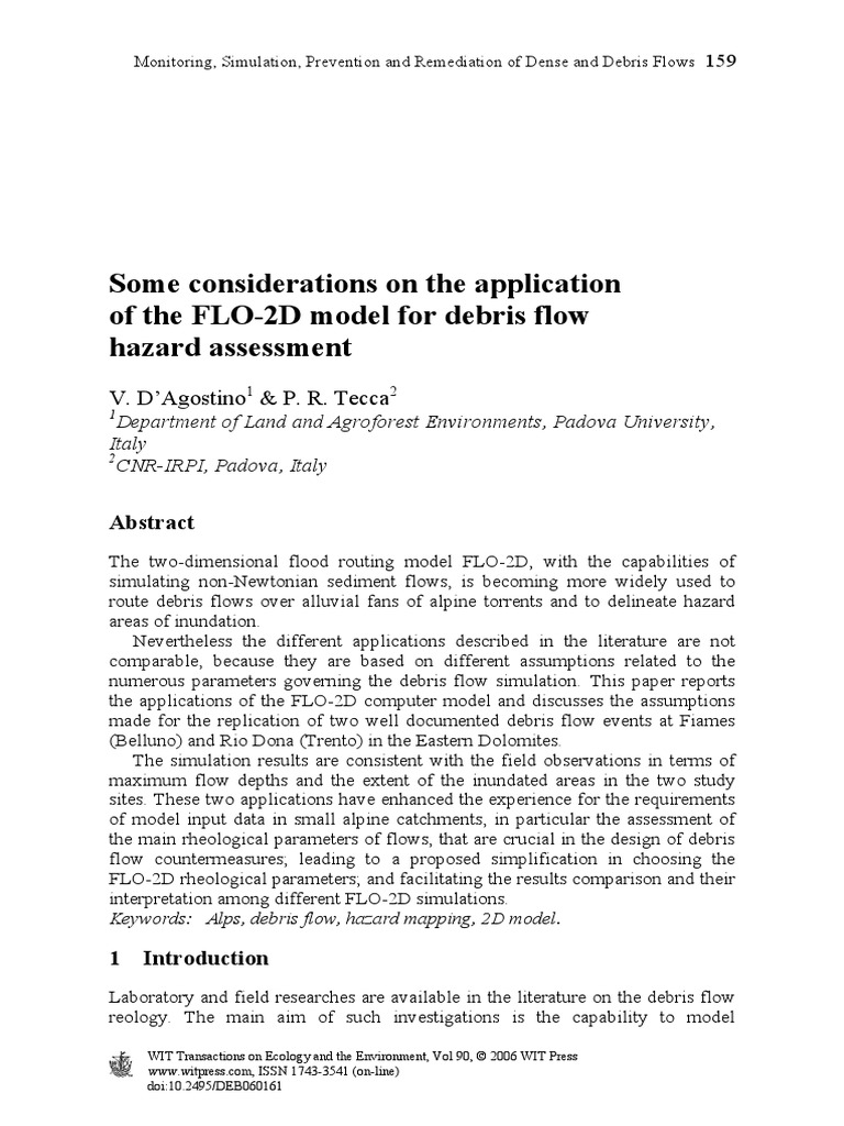 Consideraciones en Flo 2d | PDF | Viscosity | Computer Simulation