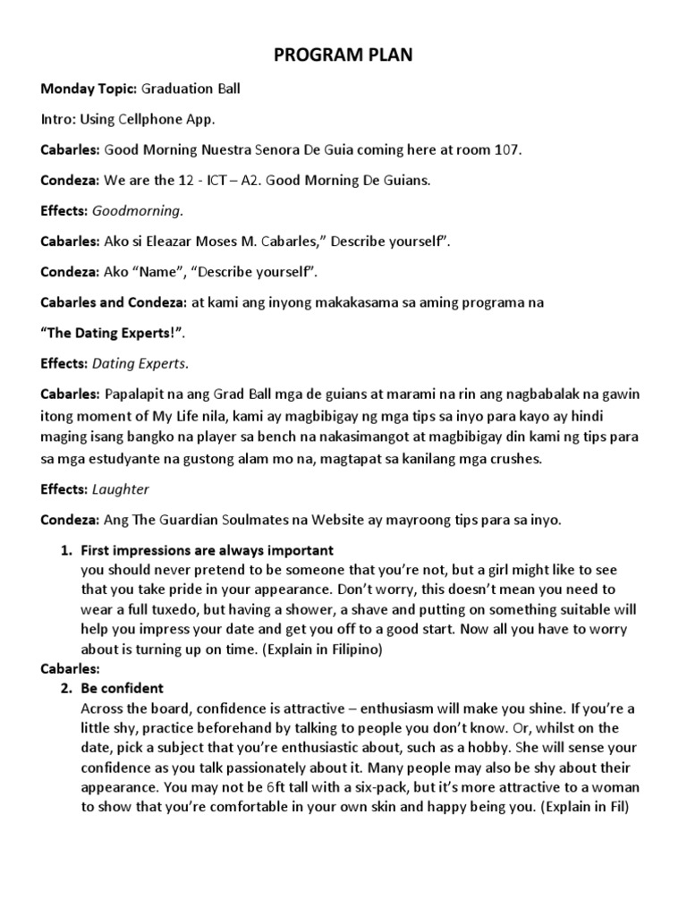 Program Plan - Radio | PDF | Self-Improvement