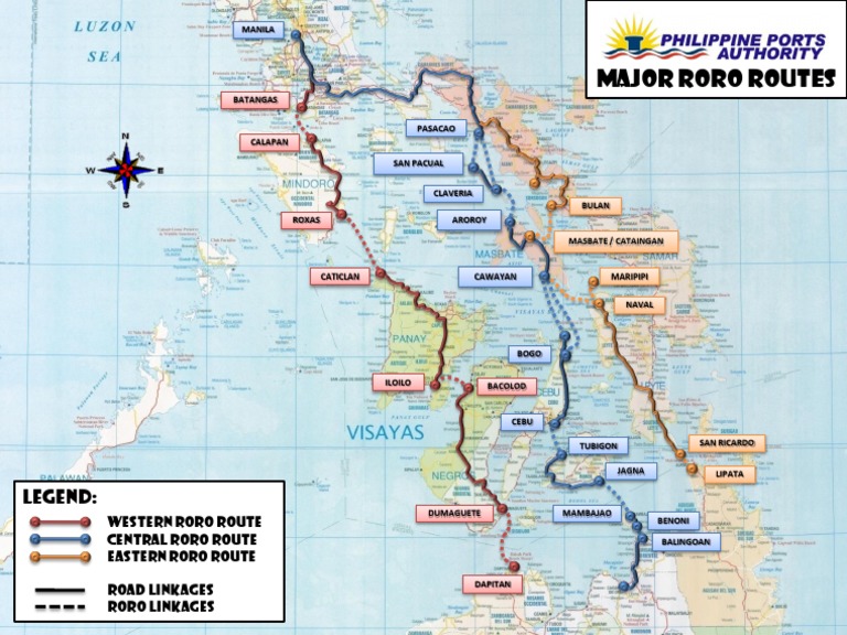 Major RORO Routes in the Philippines | PDF