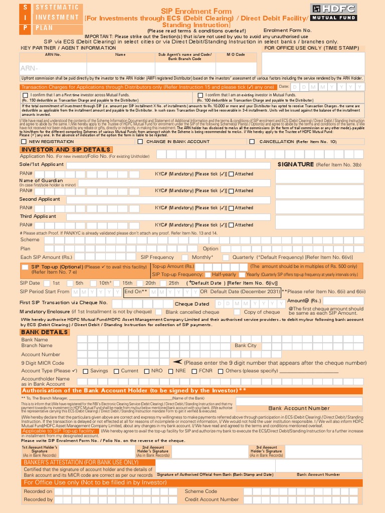 Hdfc sip cancellation pdf cheque debit card