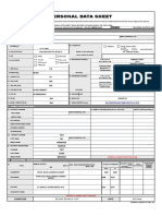 Personal Data Sheet