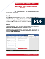 Pasos para Quitar El Encabezado