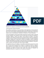 Pirámide alimentos guía dieta equilibrada