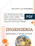 Historia y Evolucion de La Ingenieria