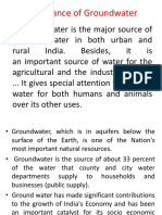 Importance of Groundwater as Major Drinking Source