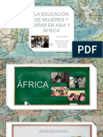 Educacion de Mujeres y Niñas en Africa y Asia