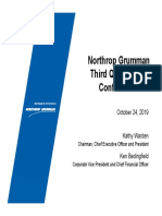 Northrop Grumman Third Quarter 2019 Conference Call: October 24, 2019