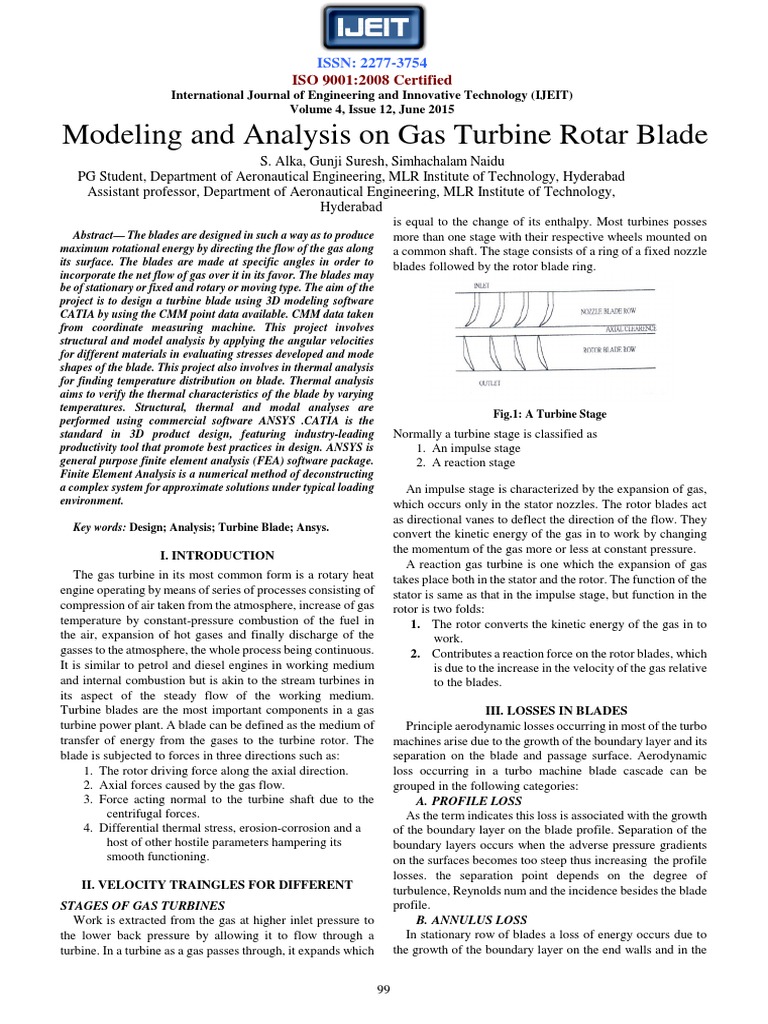 Rotor Blade Analysis-1 PDF | PDF | Turbine | Boundary Layer