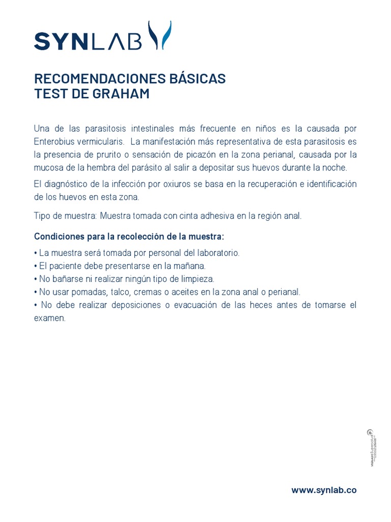 11 Recomendaciones Test de Graham PDF | PDF
