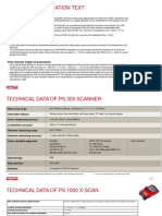 Technical Specification PS 300 and PS 1000