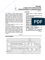 73K224BL V.22bis/V.22/V.21/Bell 212A/103 Single-Chip Modem W/ Integrated Hybrid