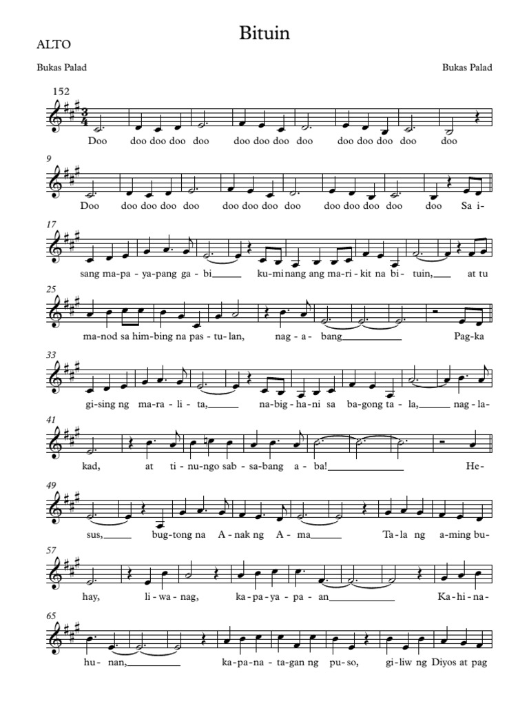 Bituin Alto Part Only | PDF