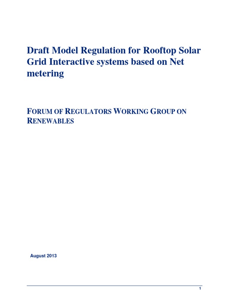 CERC Draft Model Guidelines by FoR PDF | PDF | Electrical Grid ...