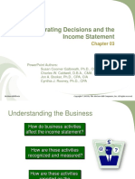 Operating Decisions and The Income Statement
