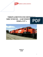 Treinamento em sistemas mecânicos da locomotiva GM SD40 e GT