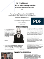 Clase 12 - Eje Temático II - Paulo Freire