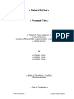 Research Format