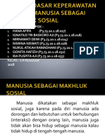 Konsep Dasar Keperawatan 1 (259535) Makhluk Sosial