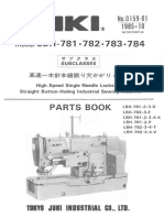 Juki LBH-781, - 782, - 783, - 784 Subclasses