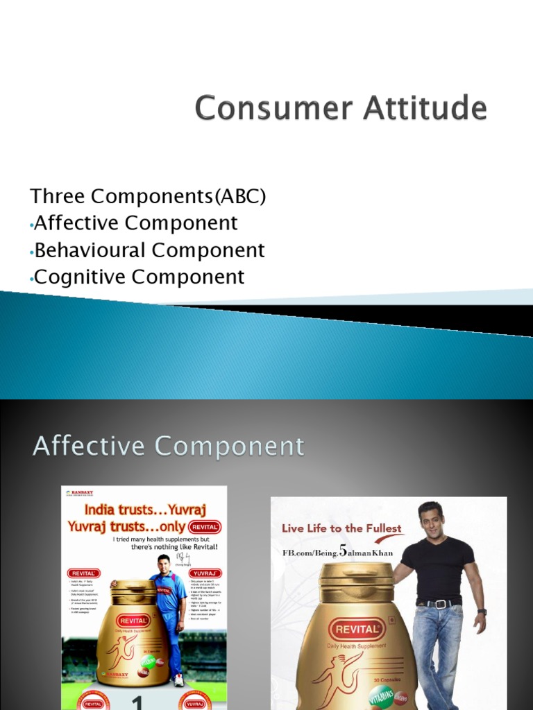 Three Components (ABC) Affective Component Behavioural Component ...