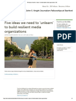 Five Ideas We Need To Unlearn' To Build Resilient Media Organizations - JSK