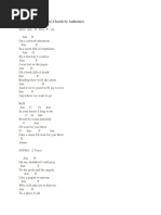 Like A Stone Chords by Audioslave at Ultimate Guitar Com PDF