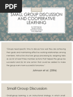 Small Group Discussion and Cooperative Learning: By: Ralf Rapirap Joseph Gelacio Farra Mae Cantela Cisty Bagonogn