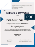 Engr. Rafael Carl O. Go: PLC Programming Seminar