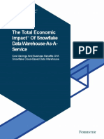 The Total Economic Impact of Data Warehoues As A Service