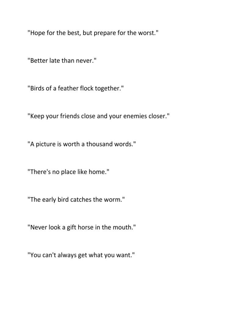 Proverbs | PDF