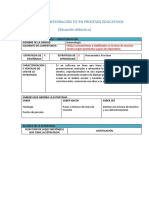 Plantilla de Integración Tic en Procesos Educativos (Situación Didáctica)