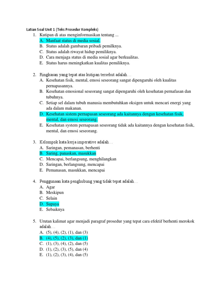 15 Latihan Soal Richard Xi Science I