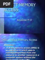 Direct Memory Access: Aryasree M D