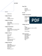 Wan Configuration Cheat Sheet Dce and Dte: Hyperterminal Setup Telnet