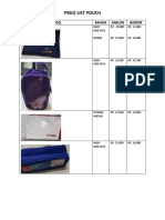 Price List Pouch: Model Bahan Sablon Bordir