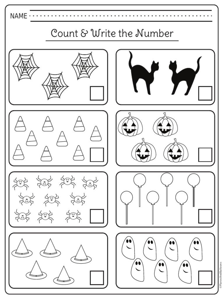 Halloween Worksheets Kindergarten Pdf | Pdf