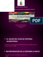 Guia para evaluar plan de Food Defense