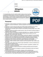 Food Defense Mitigation Strategies Database: Personnel