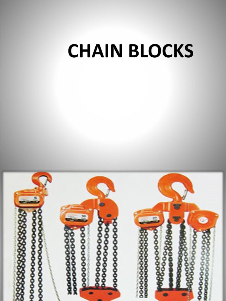 Chain Block Safe Use | PDF | Elevator | Axle