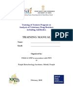 FSSAI Training Manual for Veterinary Drugs