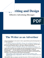 Copywriting & Design of Print Adv