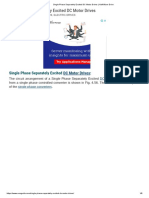 Single Phase Separately Excited DC Motor Drives