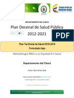 1263 - Plan Territorial de Salud Choco 20162019